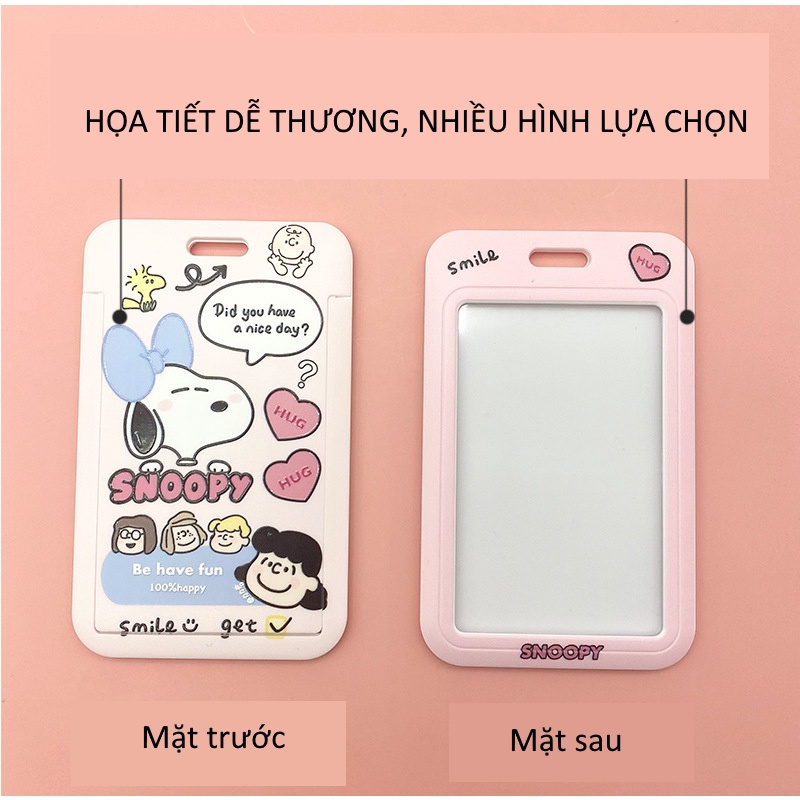 Móc Khóa Nhựa Hình Con Snoo.py Dễ Thương Có Ngăn Để Thẻ Xe Tiện Lợi - Shine House