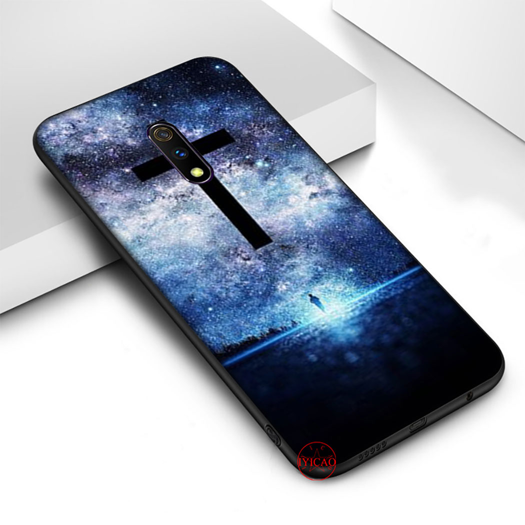 Ốp Lưng Silicone Hình Thánh Giá Và Chúa Jesus Cho Oppo A3S A5S A7 2018 A37 Neo 9 A39 A57 A59 F1S A77 F3 A83 A1 F5 A73 F7 F9 Pro A7X Rtb71