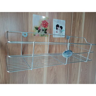 Giá kệ gia vị treo tường INOX  (TẶNG ỐC VÍT NỞ)