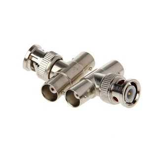 Jack BNC chữ T 1 đực 2 cái