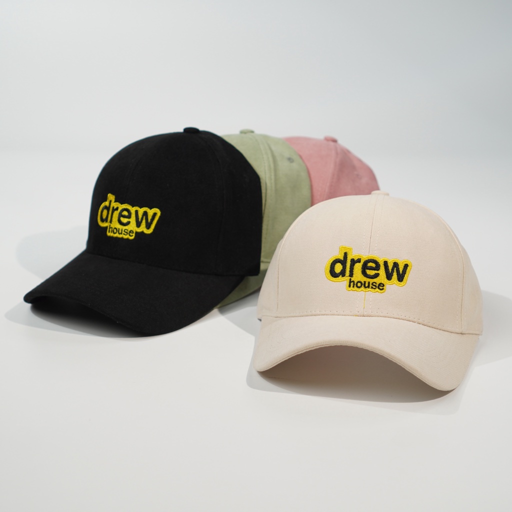 Mũ lưỡi trai, Nón kết nam nữ DREW vải nhung kaki phong cách Ulzzang form unisex nam nữ (Ảnh thật)