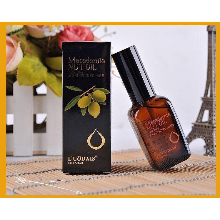 Tinh dầu dưỡng tóc uốn, dưỡng tóc khô xơ, tóc nhuộm, giúp giữ nếp, tạo nếp, phục hồi hư tổn macadamia nut oil AZ008