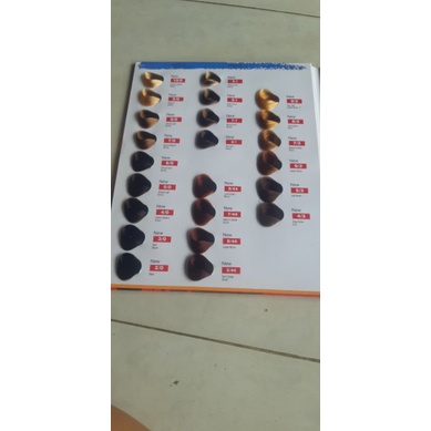 Bảng màu nhuộm tóc Osakak