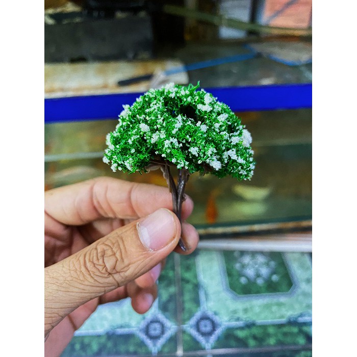 CÂY GIẢ TRANG TRÍ BỂ CÁ, CHẬU CÂY CẢNH CAO 6 CM MẪU 1