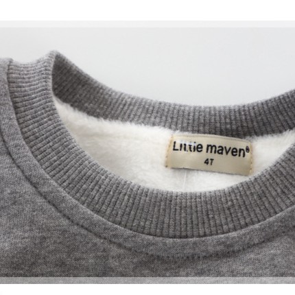 C0079 Áo len lót nhung siêu ấm của Little Maven cho bé trai