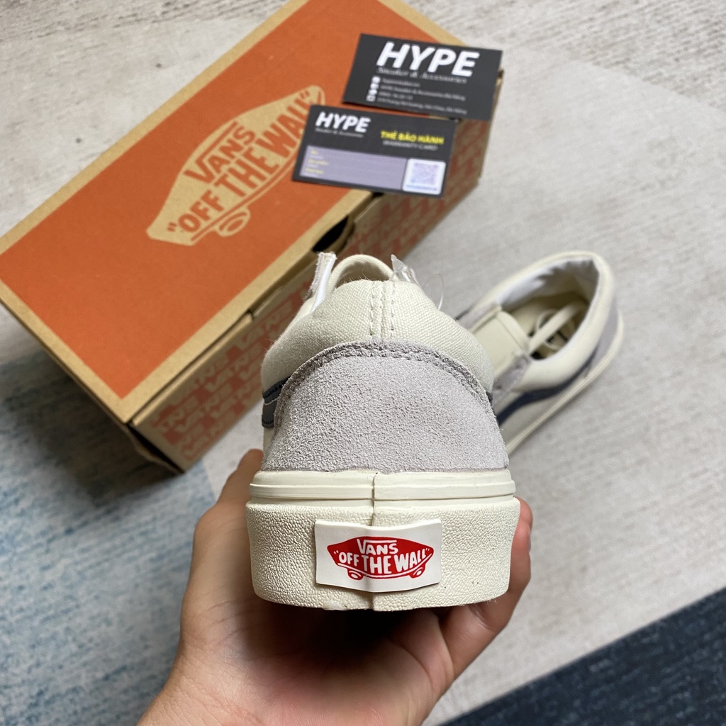 Giày sneaker nam nữ đi học: Vans Style 36 White Black (Trắng/Đen) - HYPE Sneaker | Bản 1:1 chuẩn