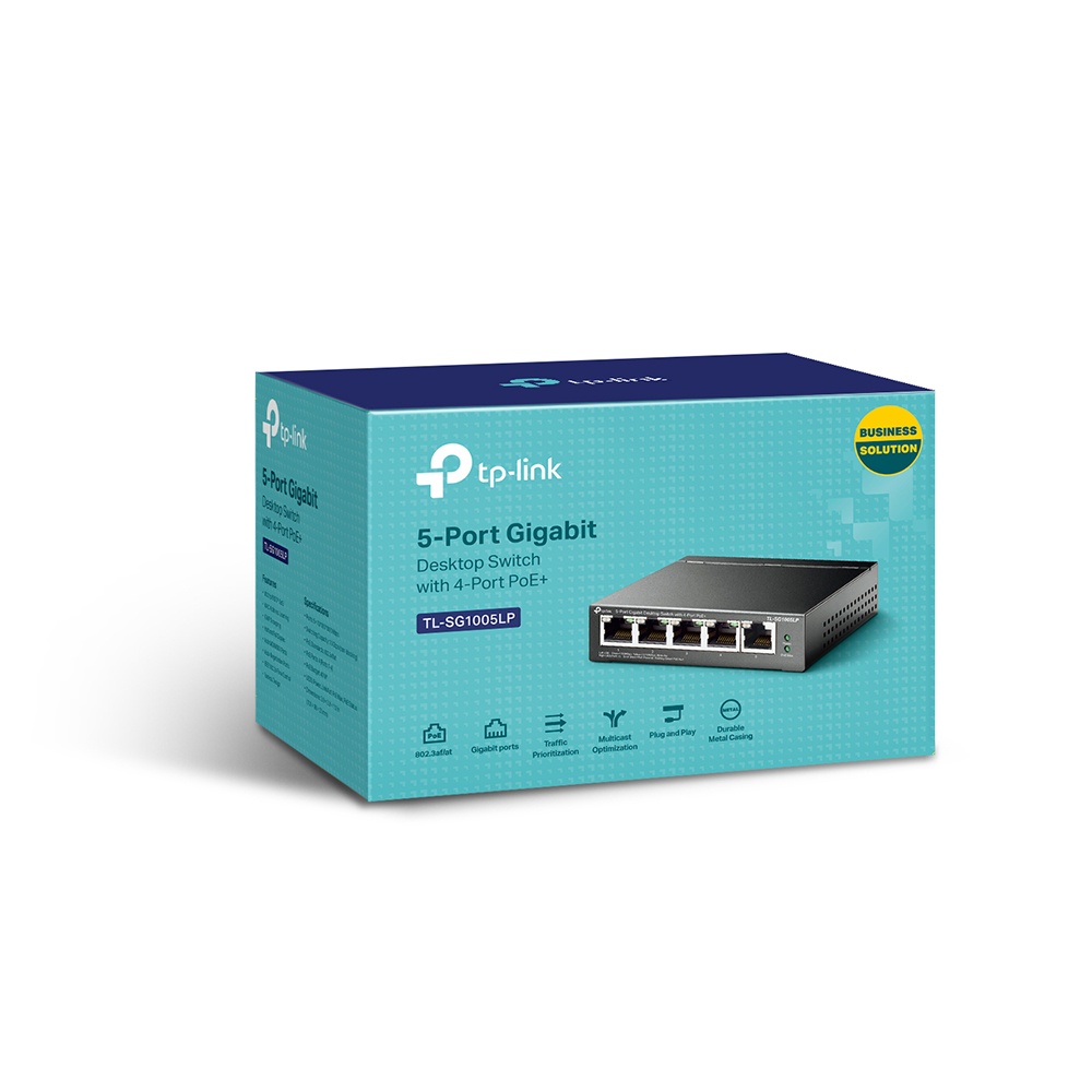 [Mã 151ELSALE hoàn 7% đơn 300K] Thiết bị chia mạng TP-Link TL-SG1005LP 4 cổng POE (Chính Hãng TP-Link Việt Nam)