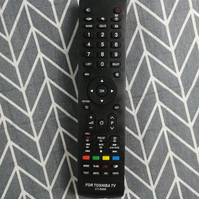 Điều Khiển Remote Tivi TOSHIBA Smart CT-8068 Dài Có Nút YouTube-Bảo Hành Đổi Mới