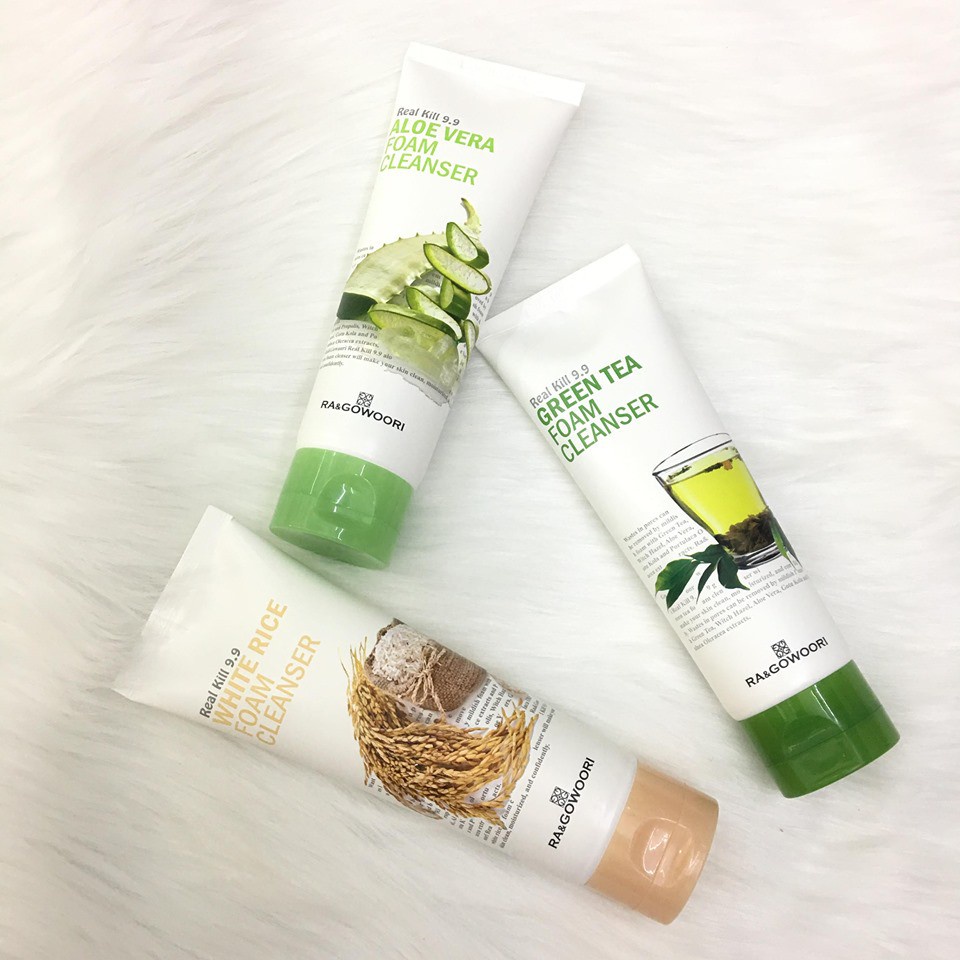 Sữa Rửa Mặt Sáng Da, Chống Lão Hóa RA&GOWOORI 120ml