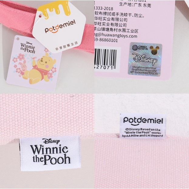 [ CHÍNH HÃNG ] Túi vải tote đeo vai chính hãng Disney nhân vật Lotso - Pooh