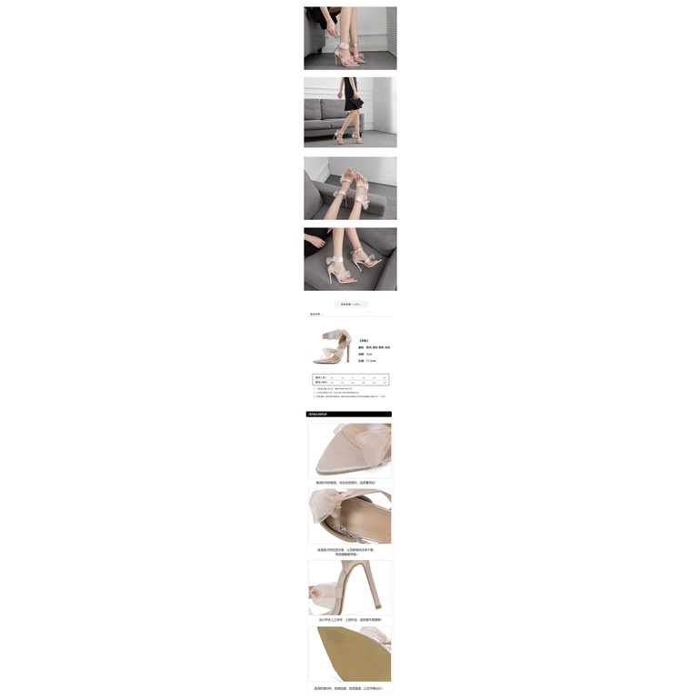 Giày Cao Gót Mũi Nhọn Phối Nơ Xinh Xắn Thời Trang Cho Nữ Size 35-42 4.53 Inch