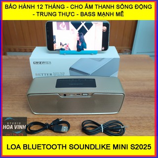 Loa Bluetooth Hiện Đại SoundLike Mini S2025 cho âm thanh Sống động - Trung thực - Bass mạnh mẽ.