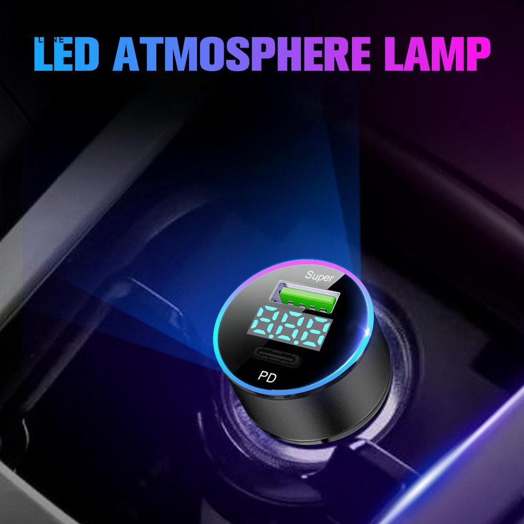 Tẩu Sạc Nhanh Hai Cổng USB 3.0 20W Hiển Thị LED Cho Điện Thoại SHOPCYC3374