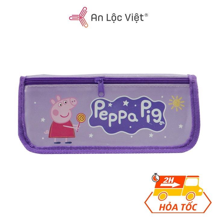 Bóp ví Peppa Pig 2 ngăn, chất liệu vải 5236 dùng cho học sinh