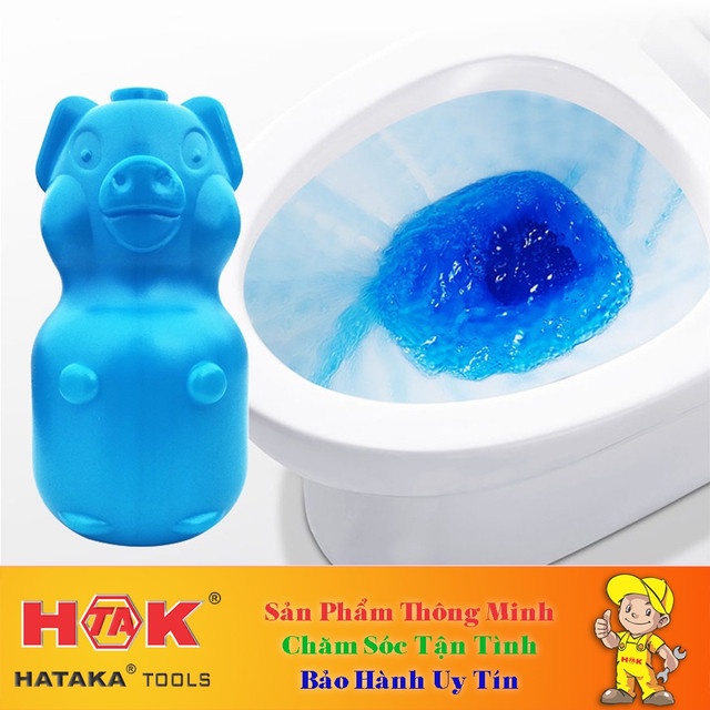 Lọ Thả Bồn Cầu Con HEO 230gr (Lọ To) Khử Mùi - Diệt Khuẩn - Hiệu Quả Bằng 40 Viên Tẩy Bồn