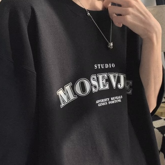 Áo Thun Tay Ngắn Cổ Tròn Đơn Giản Phong Cách Hàn Quốc Cho Nam