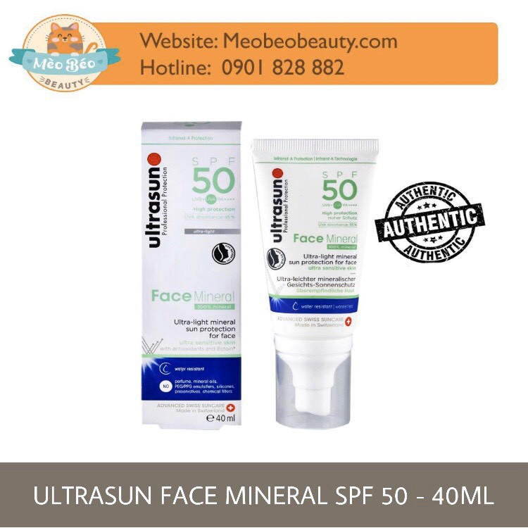 Kem Chống Nắng Dành Cho Da Nhạy Cảm Ultrasun Face Mineral SPF 50+