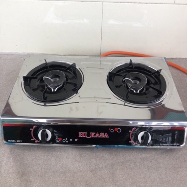 Bếp gas đôi HI-KASA mặt inox