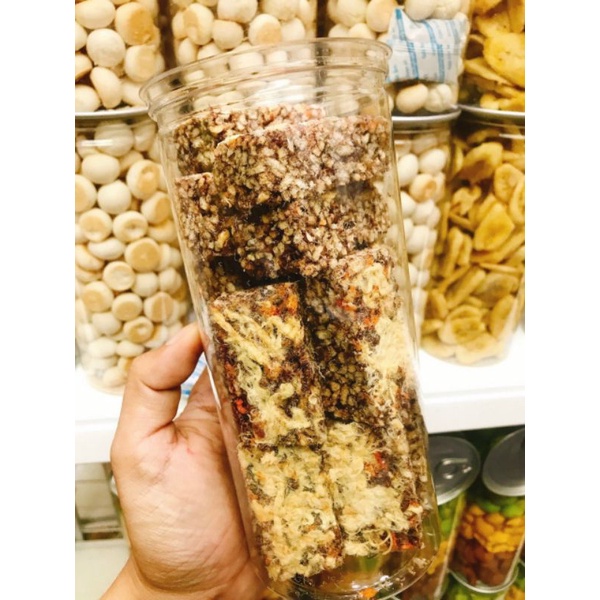 THANH CƠM CHÁY GẠO LỨT CHÀ BÔNG HEALTHY HŨ 250GR - Lùn Con Food