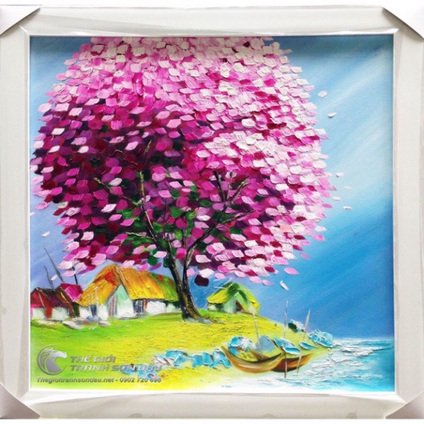 Khung tranh sơn dầu kt 30-30cm