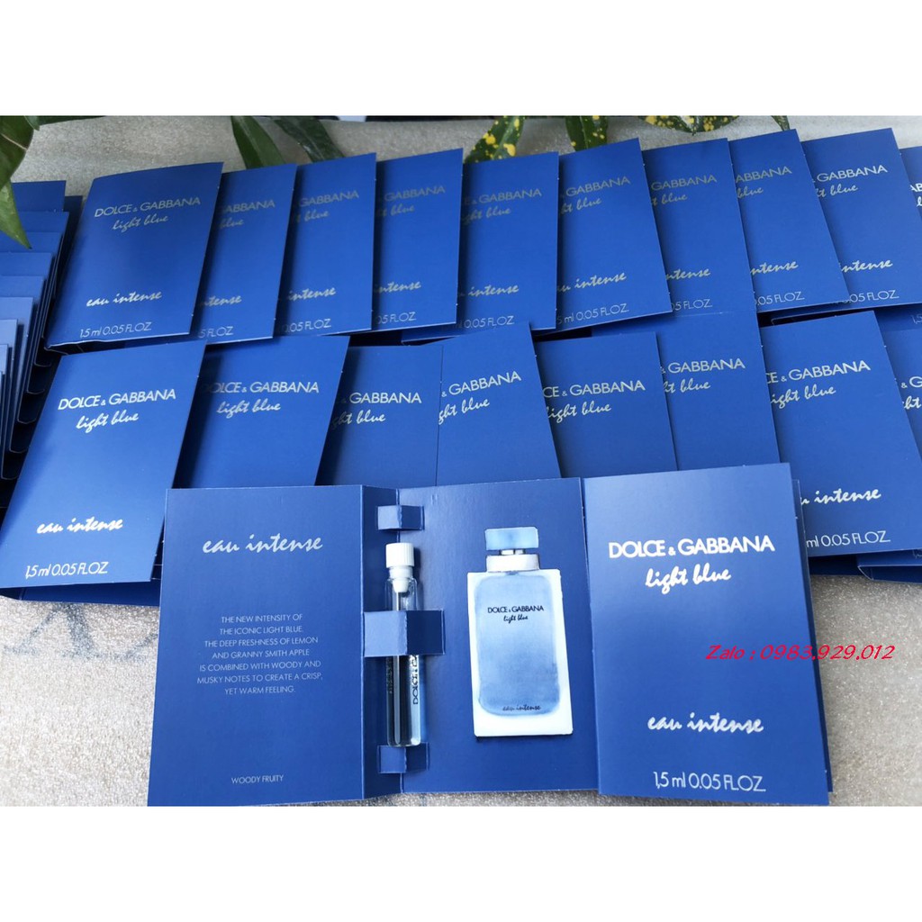 Nước hoa Vial Nữ Dolce & Gabbana Light Blue Eau Intense