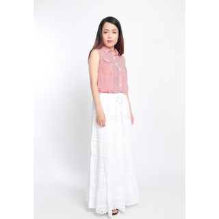 Áo sơ mi Md'M không tay phối sọc MD60108537