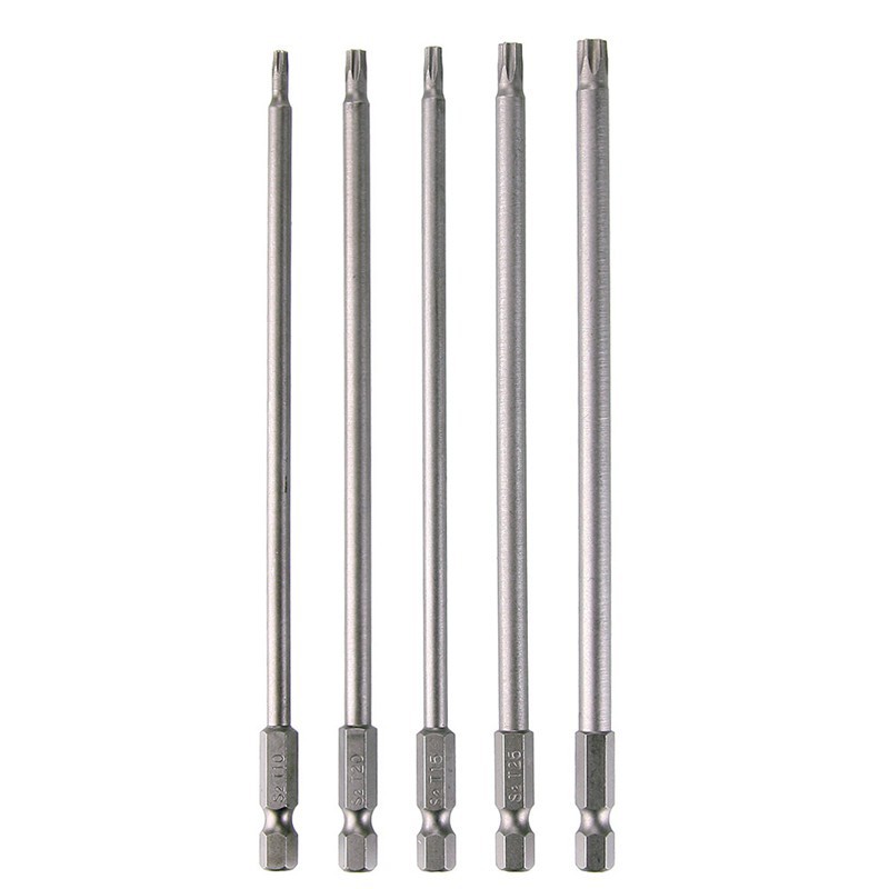 Bộ 5 cây tua vít Torx có nam châm 150mm 1/4 inch 6.35 mm