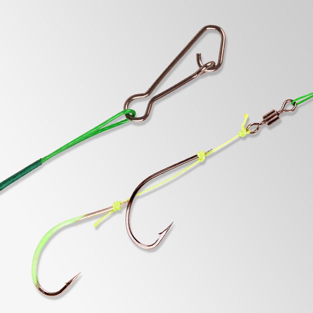 MUVAKO Bộ 10 Móc Câu Cá Nhân Tạo Bằng Thép 17 / 18