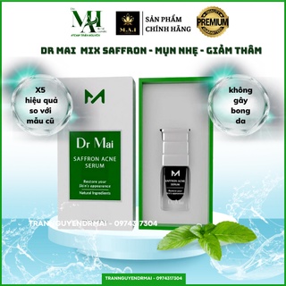 Dr mai, serum dr mai mix saffron 6ml giảm mụn, kiềm nhờn, phù hợp cho da mụn, thâm
