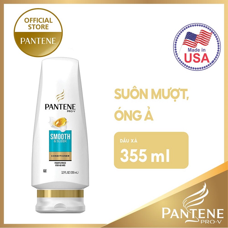 Dầu xả Pantene Smooth &amp; Sleek 355 ml