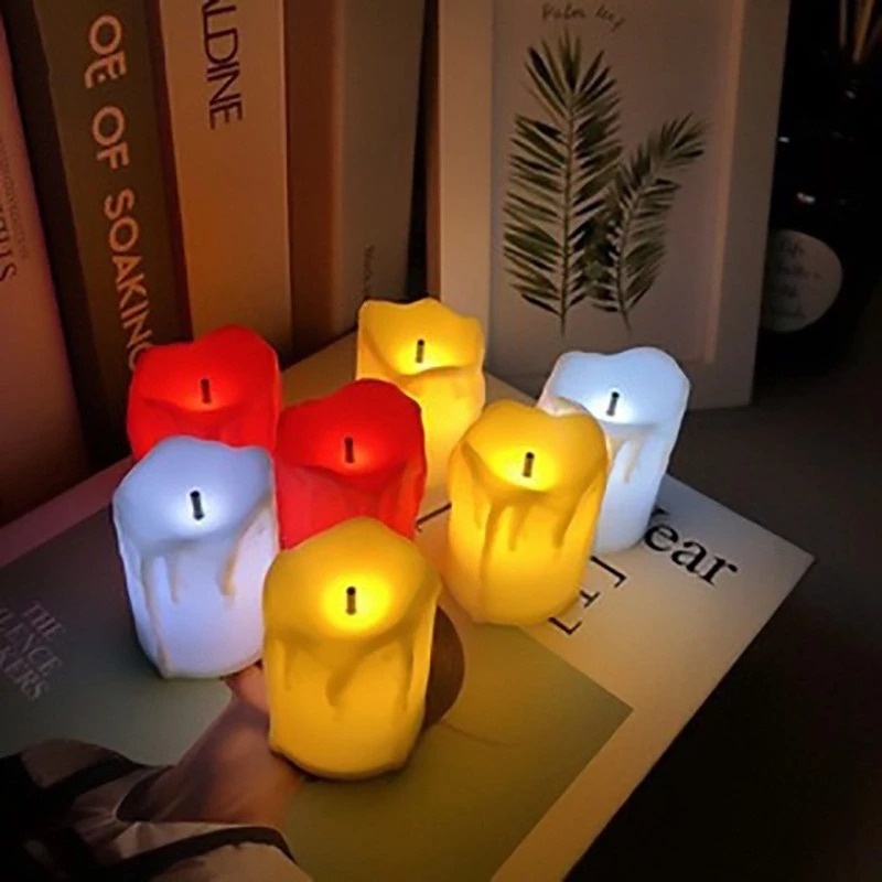 Đèn LED Giả Ngọn Lửa Nến Điện Tử Sử Dụng Pin