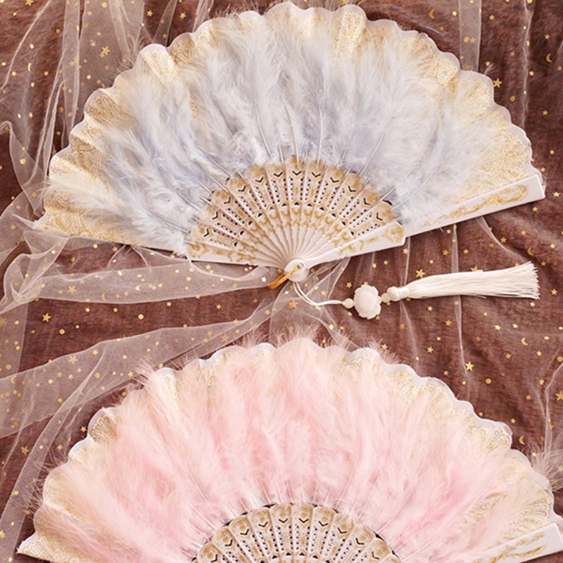 Quạt Lông Vũ Hóa Trang Halloween Phong Cách Retro YOUYO Roaring 20s
