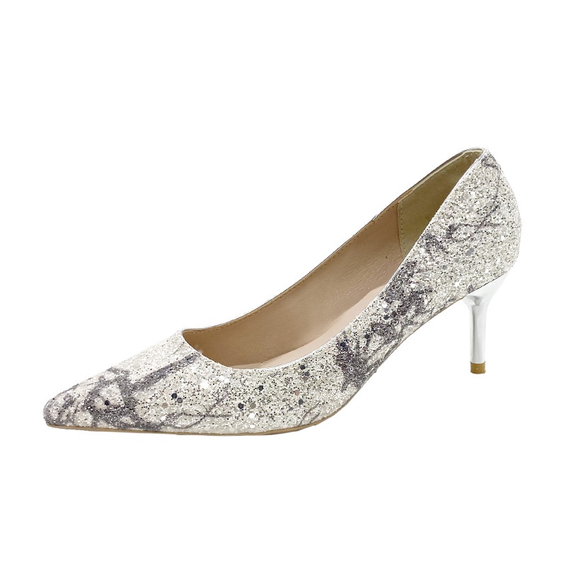 Giày Cao Gót Cô Dâu Đính Đá Lấp Lánh Thiết Kế Mới 2022 Thời Trang