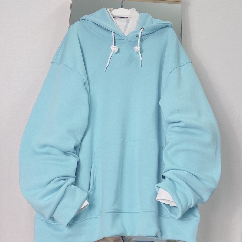 Áo Hoodie Nỉ bông TRƠN màu XANH NEON/XANH NGỌC/XANH COBAN UNISEX/Nam nữ unisex/ HOODIE TRƠN