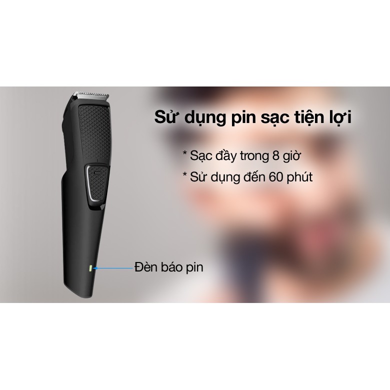 Máy tạo kiểu râu Philips BT1214/15 - Nhỏ gọn, đa năng - Bảo hành chính hãng