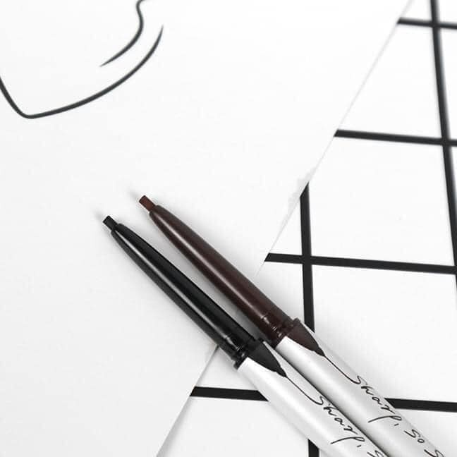 Bút kẻ Mắt Dạng Sáp Clio Sharp So Simple Waterproof Pencil Liner Đen - Nâu - Nâu Choco
