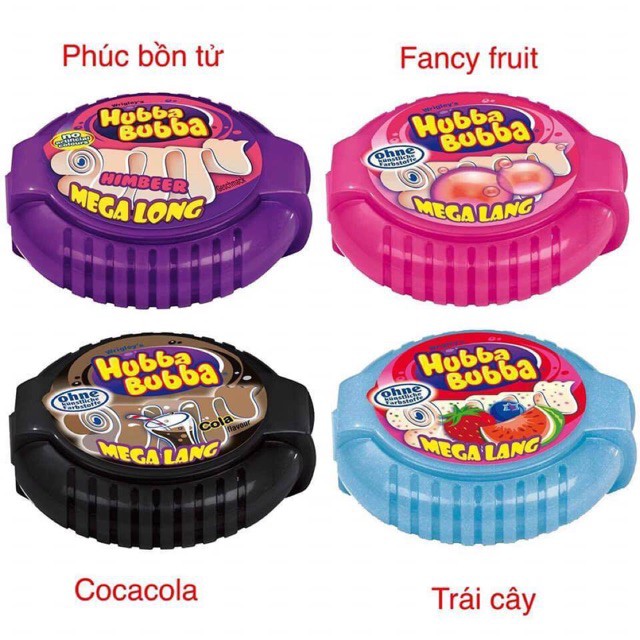 Kẹo gum cuộn Hubba Bubba (180cm - 56gr)