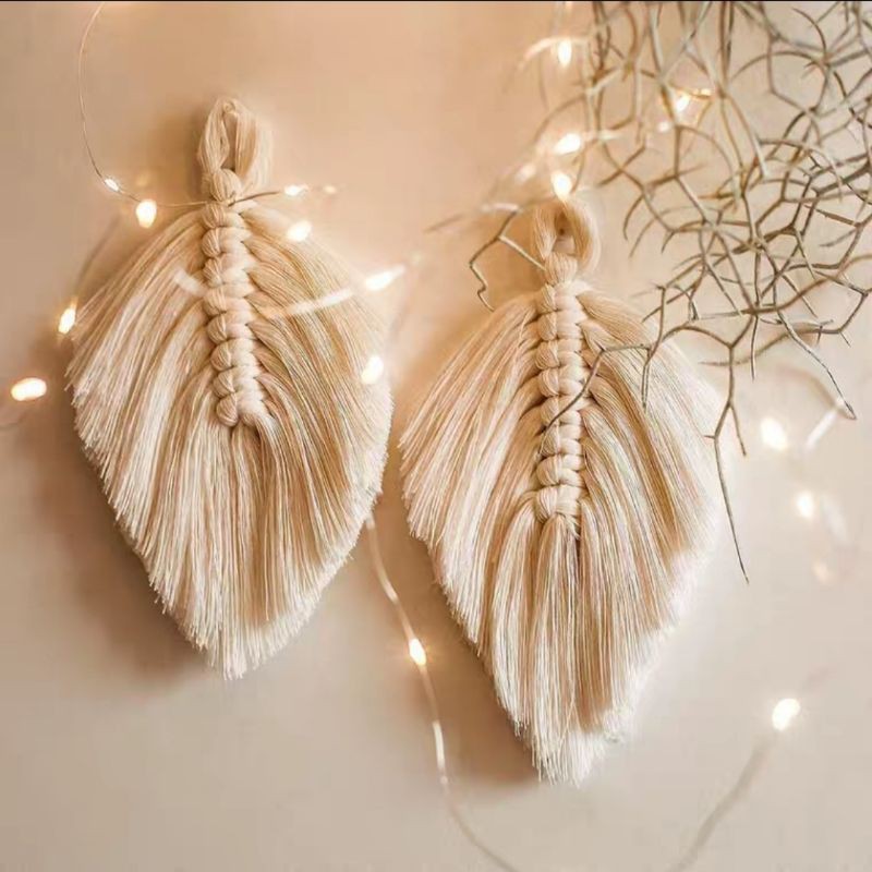 Lá treo tường trang trí 🌿mành treo🌿rèm treo Macrame decor không gian