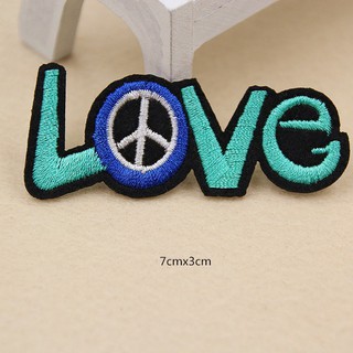 Miếng vá quần áo họa tiết Love sành điệu