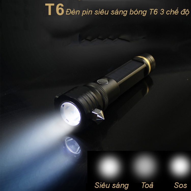 Đèn pin siêu sáng thoát hiểm 7 chức năng D00-564