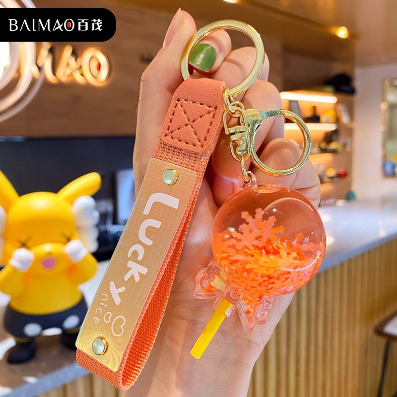 Móc Khóa Hình Viên Kẹo Mút Dễ Thương