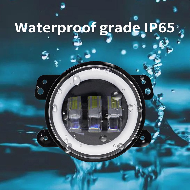 SEAMETAL Đèn LED Hình Tròn 4 Inch Chống Thấm Nước Dùng Trang Trí Xe Hơi Toyota Vios Fortuner Hilux