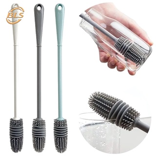Bàn chải silicone cán dài cọ rửa chai lọ thủy tinh đa năng