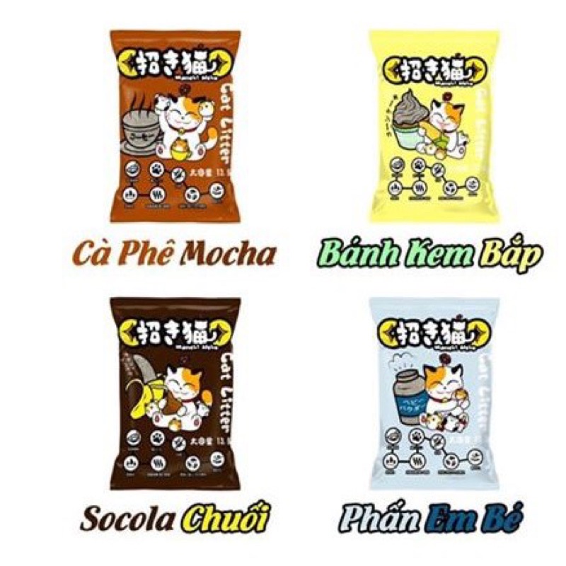 Cát vệ sinh cho mèo Maneki Neko 5L - cát mèo siêu tiết kiệm