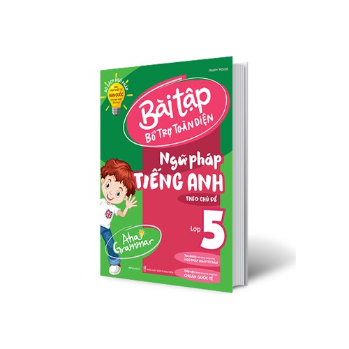 Sách - Combo 2 cuốn Aha Grammar Ngữ pháp và Bài tập bổ trợ toàn diện ngữ pháp tiếng Anh lớp 5 MEGATH9602