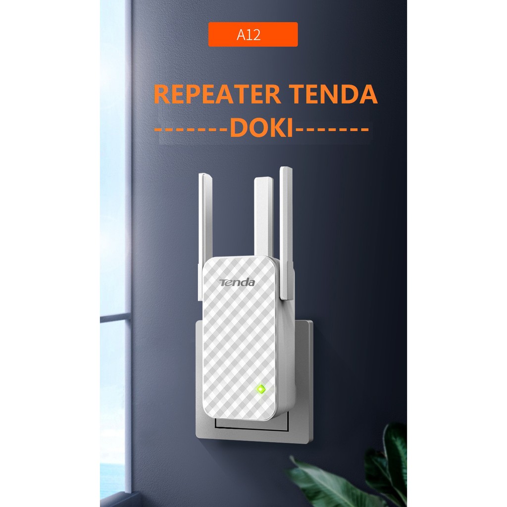 Repeater Wifi Tenda A12 - 3 anten 460 Mbps - Hàng Chính hãng Tenda nội địa - BH 5năm