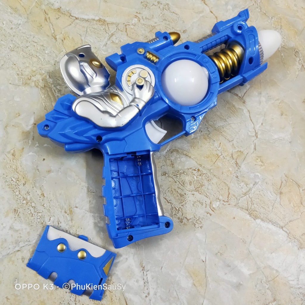 Đồ chơi Sung xanh hình Siêu nhân Ngắm có Âm thanh phát sáng