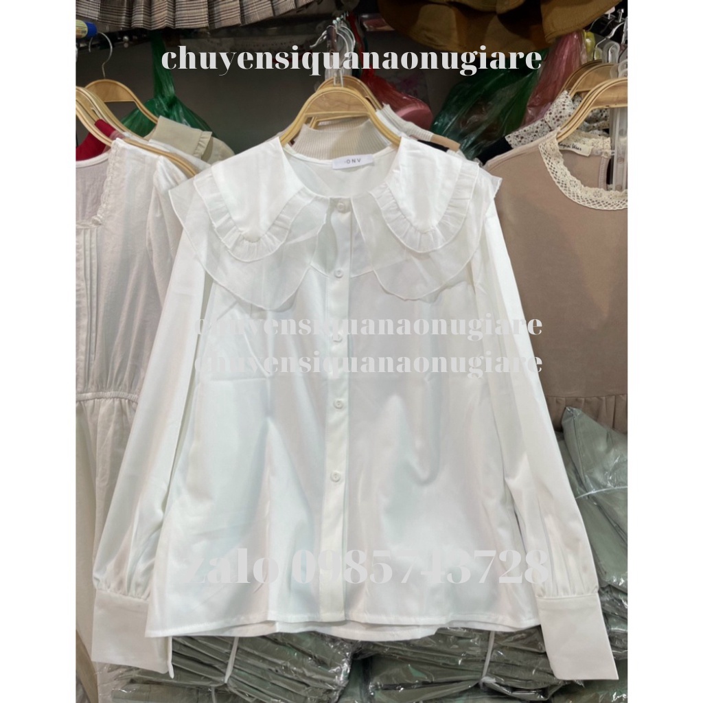 áo babydoll tay bèo tiểu thư hàng QCCC loại 1 A0009 chuyensiquanaonugiare