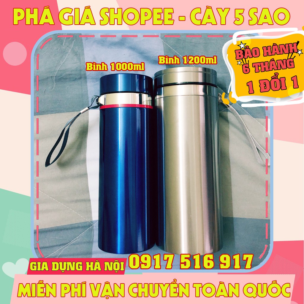 Bình Giữ Nhiệt Inox Cao Cấp 1000ml và 1200ml