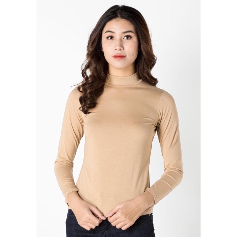 Áo giữ nhiệt L.Y Store [FREESHIP] Áo dài tay giữ nhiệt cổ cao cổ tròn màu ngẫu nhiên